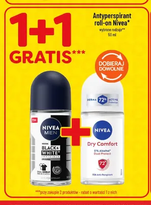 Antyperspirant roll-on Nivea Dry Comfort promocja w POLOmarket