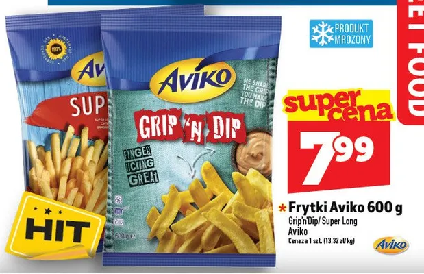 Frytki Aviko 600g promocja w TOPAZ