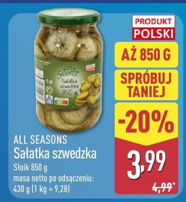 Sałatka szwedzka  promocja w Aldi