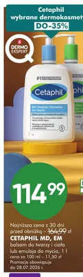 Balsam do twarzy i ciała Cetaphil MD promocja w Super-Pharm