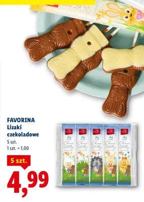 Lizaki czekoladowe promocja w Lidl