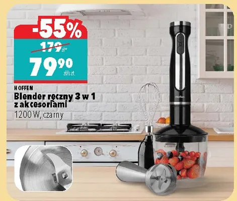 Blender ręczny 3 w 1 z akcesoriami promocja w Biedronka Home