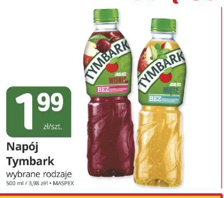 Napój jabłko-mięta Tymbark promocja w Marketvita