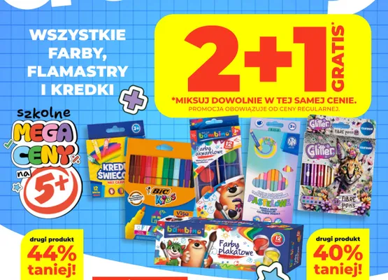 Flamastry brokatowe Centrum Glitter Fibre Pens promocja w Dealz