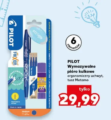 Zestaw wymazywalne pióro kulkowe Pilot Frixion 6 elementów promocja w Kaufland