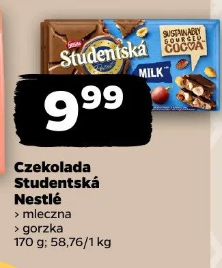 Czekolada gorzka promocja w Netto