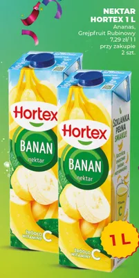 Nektar Hortex 1L Banan promocja w Duży Ben