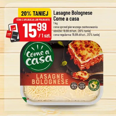 Lasagne Bolognese Come a casa promocja w POLOmarket