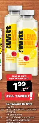 Lemoniada Dr Witt promocja w Netto