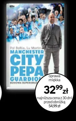 Książka Manchester City Pepa Guardioli oprawa miękka promocja w Empik