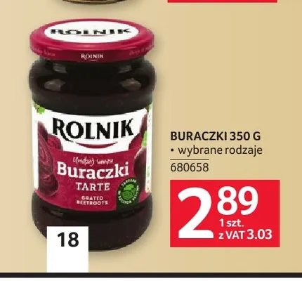 Buraczki Rolnik promocja w Selgros
