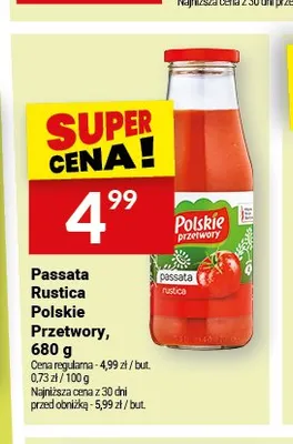 Passata pomidorowa Rustica Polskie Przetwory promocja w Twój Market