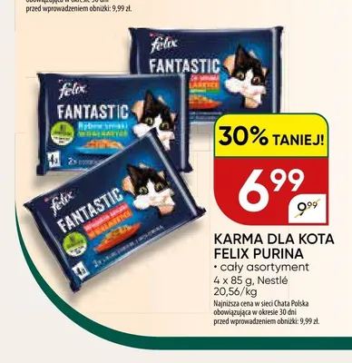 Karma dla kota Felix Purina Fantastic promocja w Chata Polska