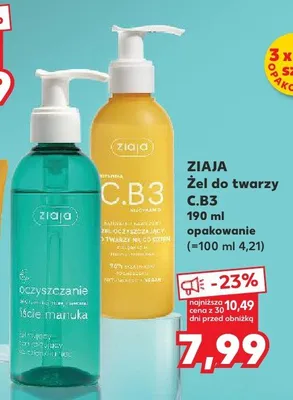 Żel do twarzy C.B3 promocja w Kaufland