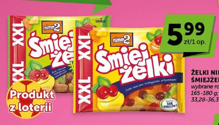 Żelki Nimm2 Śmiejżelki Sokki XXL promocja w Groszek