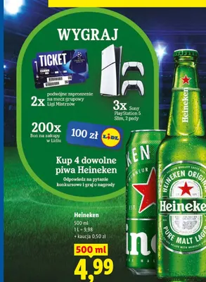 Piwo Heineken promocja w Lidl