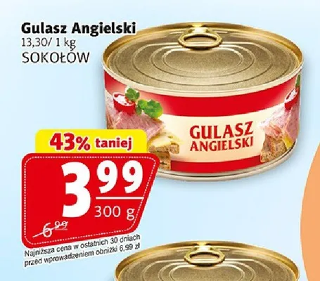 Gulasz Angielski Sokołów promocja w Prim Market