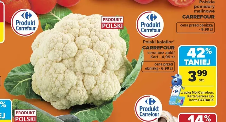 Kalafior Carrefour polski promocja w Carrefour Market