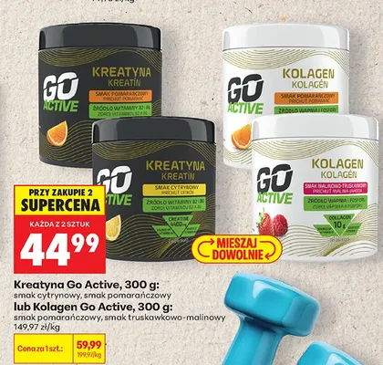 Kolagen Go Active smak pomarańczowy promocja w Biedronka