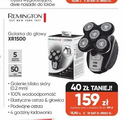 Golarka do głowy REMINGTON XR1500 promocja w Max Elektro