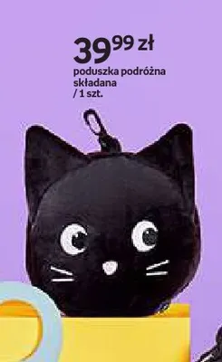 Poduszka podróżna składana Purrrfect School promocja w Empik