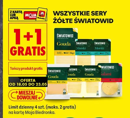 Ser żółty Gouda promocja w Biedronka