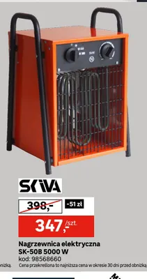 Nagrzewnica elektryczna SK-50B Skiva promocja w Leroy Merlin