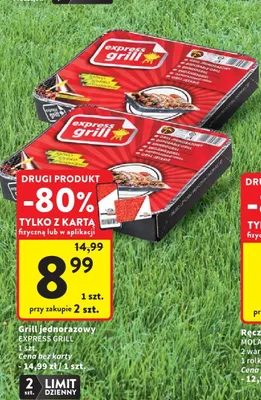 Grill jednorazowy Express Grill promocja w Intermarche