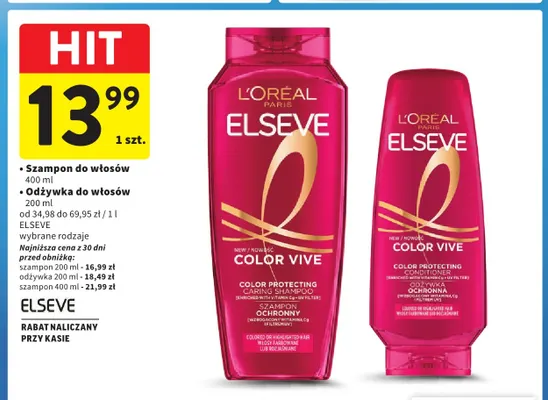 Odżywka do włosów Elseve promocja w Intermarche