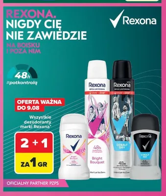 Dezodorant damski spray Rexona Bright Bouquet promocja w Carrefour