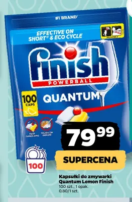 Kapsułki do zmywarki Finish Quantum Lemon promocja w Netto