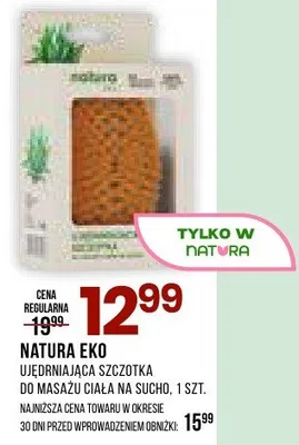 Ujędrniająca szczotka do masażu ciała na sucho promocja w Drogerie Natura