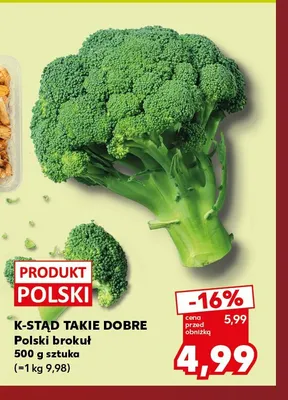 Brokuł polski K-Stąd Takie Dobre promocja w Kaufland