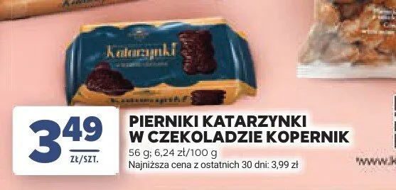 Pierniki Katarzynki w czekoladzie Kopernik promocja w Stokrotka