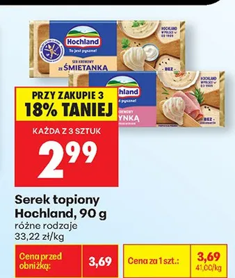 Serek topiony promocja w Biedronka