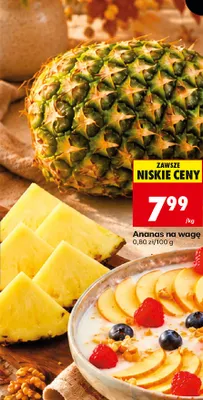 Ananas na wagę promocja w Biedronka