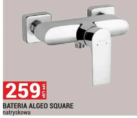 Bateria Algeo Square natryskowa promocja w Merkury Market
