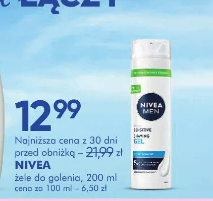 Nivea żele do golenia promocja w Super-Pharm