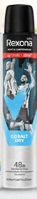 Antyperspirant Rexona Men Cobalt Dry Edycja Limitowana promocja w Dino
