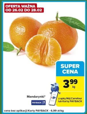 Mandarynki promocja w Carrefour Express