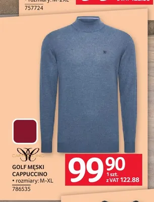 Golf męski Cappuccino promocja w Selgros