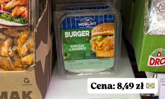 Burger kurczak w panierce Hola Mexico promocja w Dino