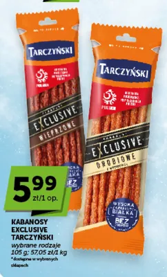 Kabanosy Exclusive Tarczyński wieprzowe promocja w Euro Sklep