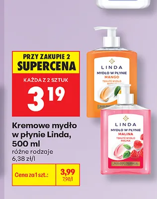 Kremowe mydło w płynie Linda Mango promocja w Biedronka