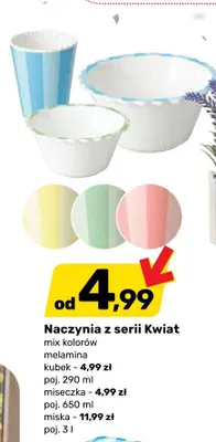Naczynia z serii Kwiat promocja w Bricomarche