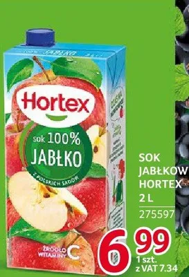 Sok jabłkowy Hortex 2l promocja w Selgros