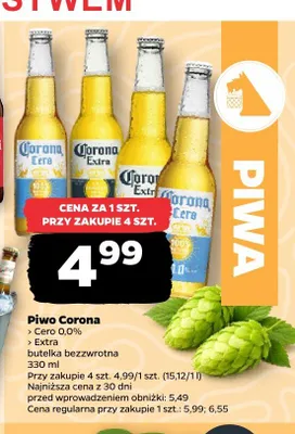 Piwo Corona Extra promocja w Netto