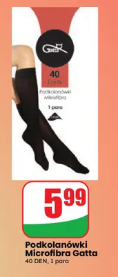 Podkolanówki Microfibra Gatta promocja w Dino