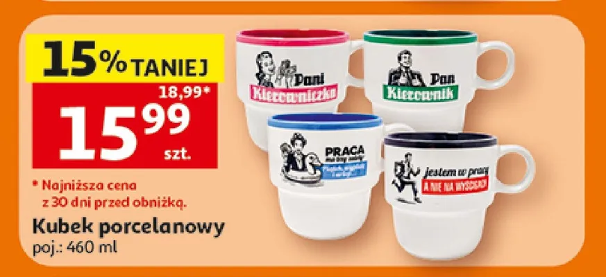 Kubek porcelanowy promocja w Auchan