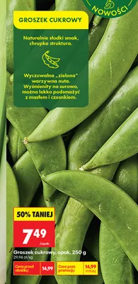 Groszek cukrowy promocja w Biedronka